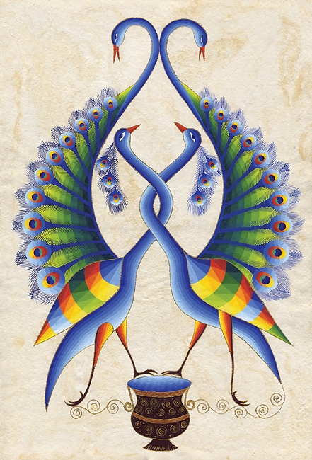 Peacocks Double Headed