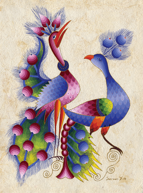 Peacocks in Pair