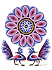 Peacocks and Mandala II